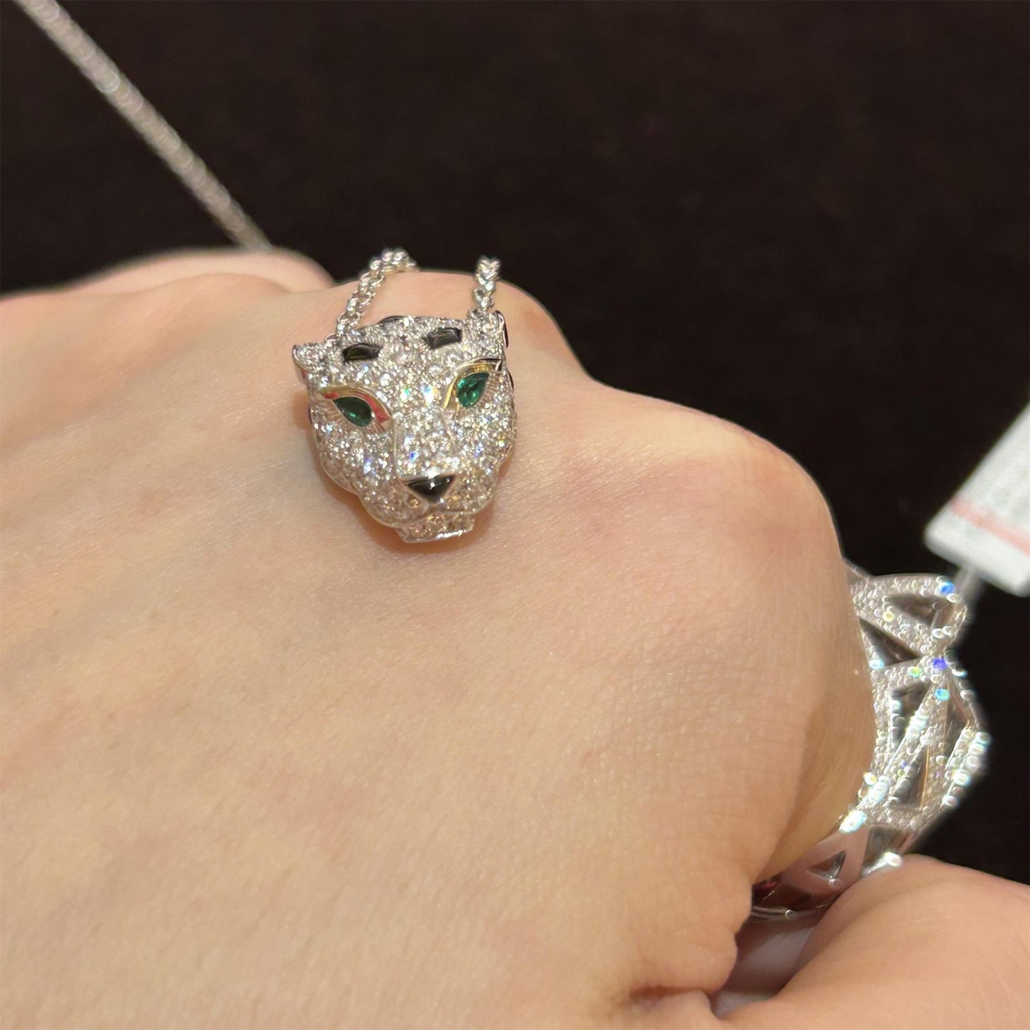 KDY-N7424341 leopard head pendant