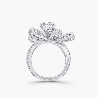 GLF-RGR617 bow-set T-square diamond ring 12.5#