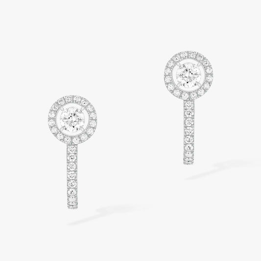 MSK-07482 round diamond hoop earrings