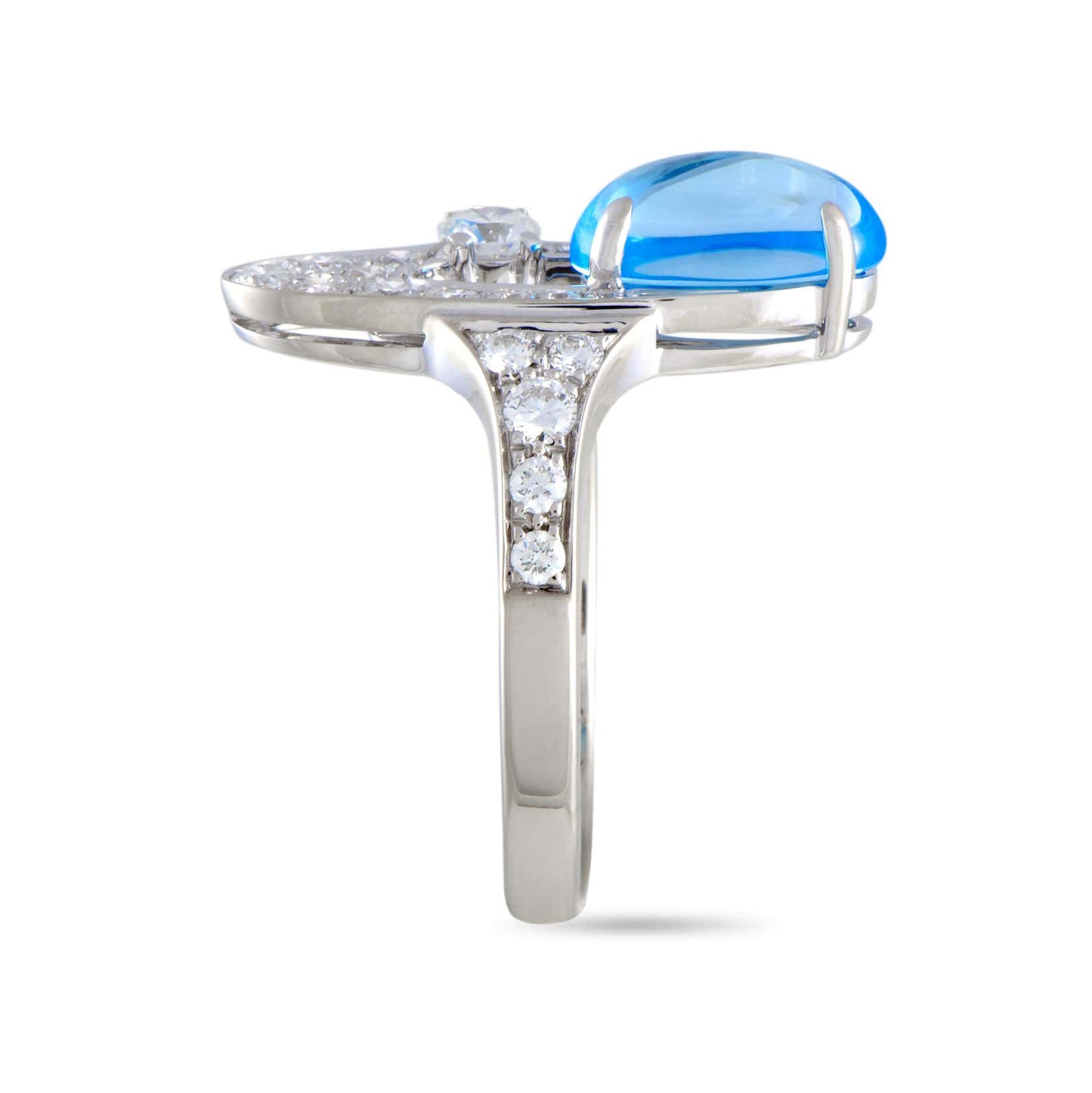 BGL-AN419119 oval egg-shaped sapphire ring