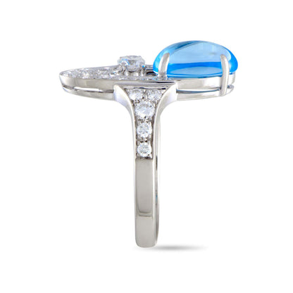 BGL-AN419119 oval egg-shaped sapphire ring