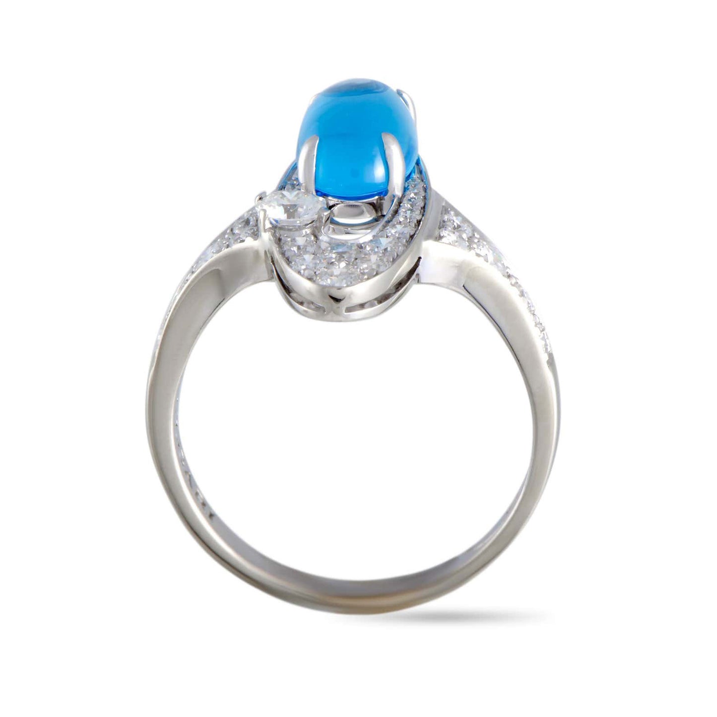 BGL-AN419119 oval egg-shaped sapphire ring