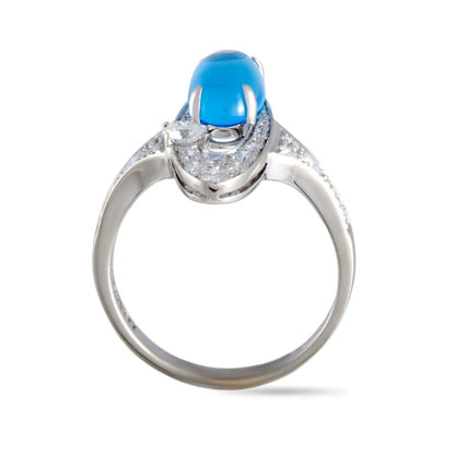 BGL-AN419119 oval egg-shaped sapphire ring