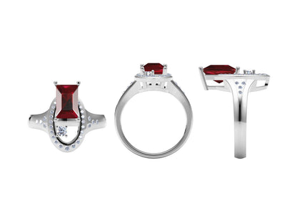 BGL-AN131790 oval ring main stone 8.02X5.2X4.4MM