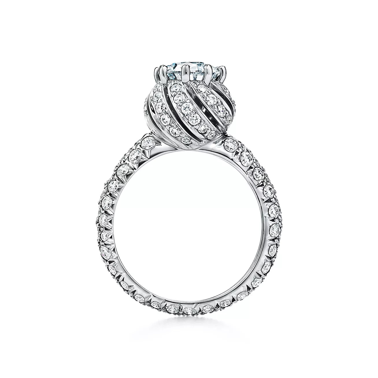 TIF25336216 full diamond bud xiaolongbao diamond ring