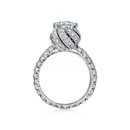 TIF25336216 full diamond bud xiaolongbao diamond ring