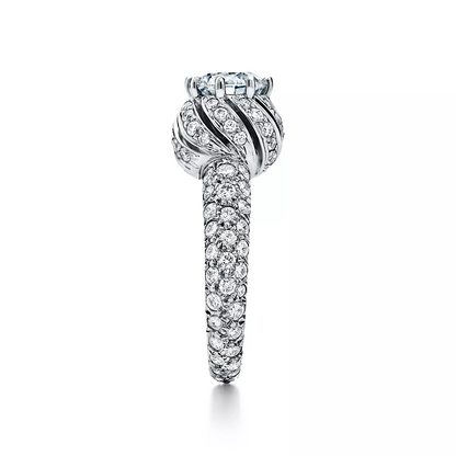 TIF25336216 full diamond bud xiaolongbao diamond ring