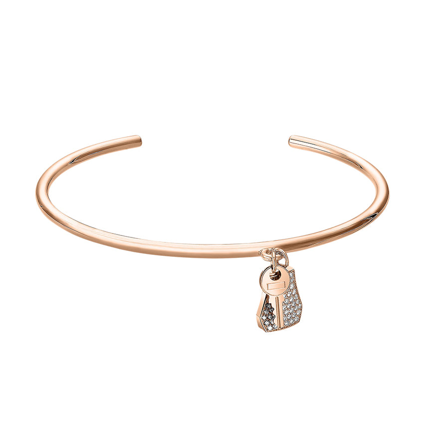 AMS-H220466B key lock stone open bracelet