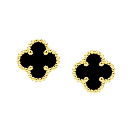 VCA524263 about 10mm modified four-leaf clover earrings