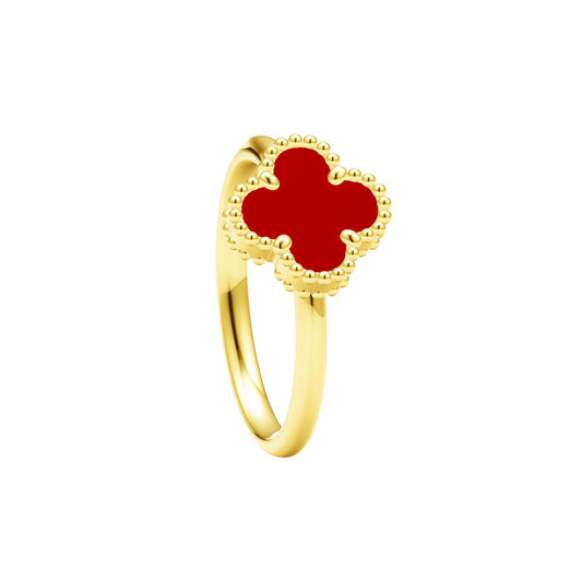VCAFKYB002 About 10mm four-leaf clover ring 12#