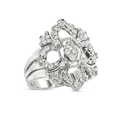 BQLT-JAURIN013198 European style four-leaf clover medium size ring 15#
