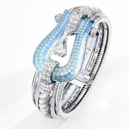 FLD-6J0217 full diamond horseshoe bracelet