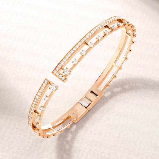 MARLI-AVEN-B2 maze 7-character open prong bracelet