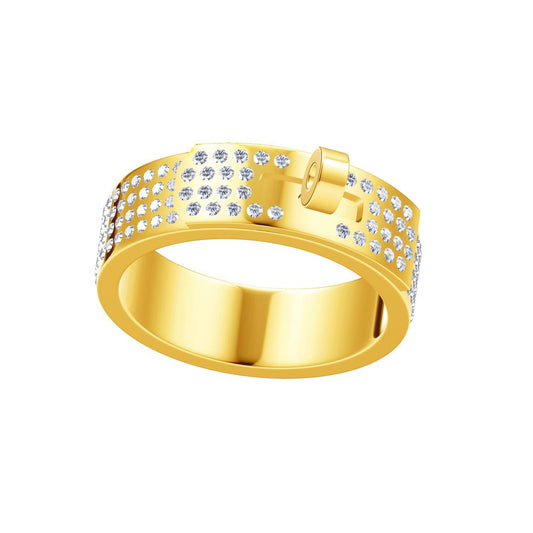 AMS-H8158411 5.2mm four-row diamond full diamond twist ring