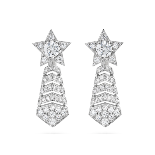 XNE-J62679 five-pointed star earrings