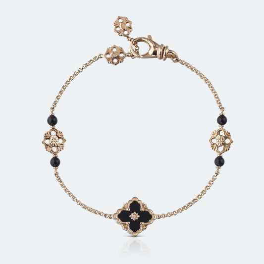 BQLT-JAUBRA014510 agate version European-style four-leaf clover bracelet