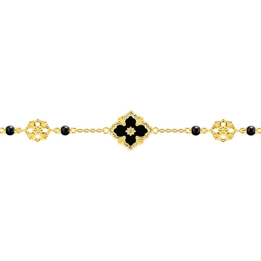BQLT-BRA589455 agate version diamond European style four-leaf clover bracelet