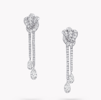 GLF-RGE1400 bow knot stone earrings