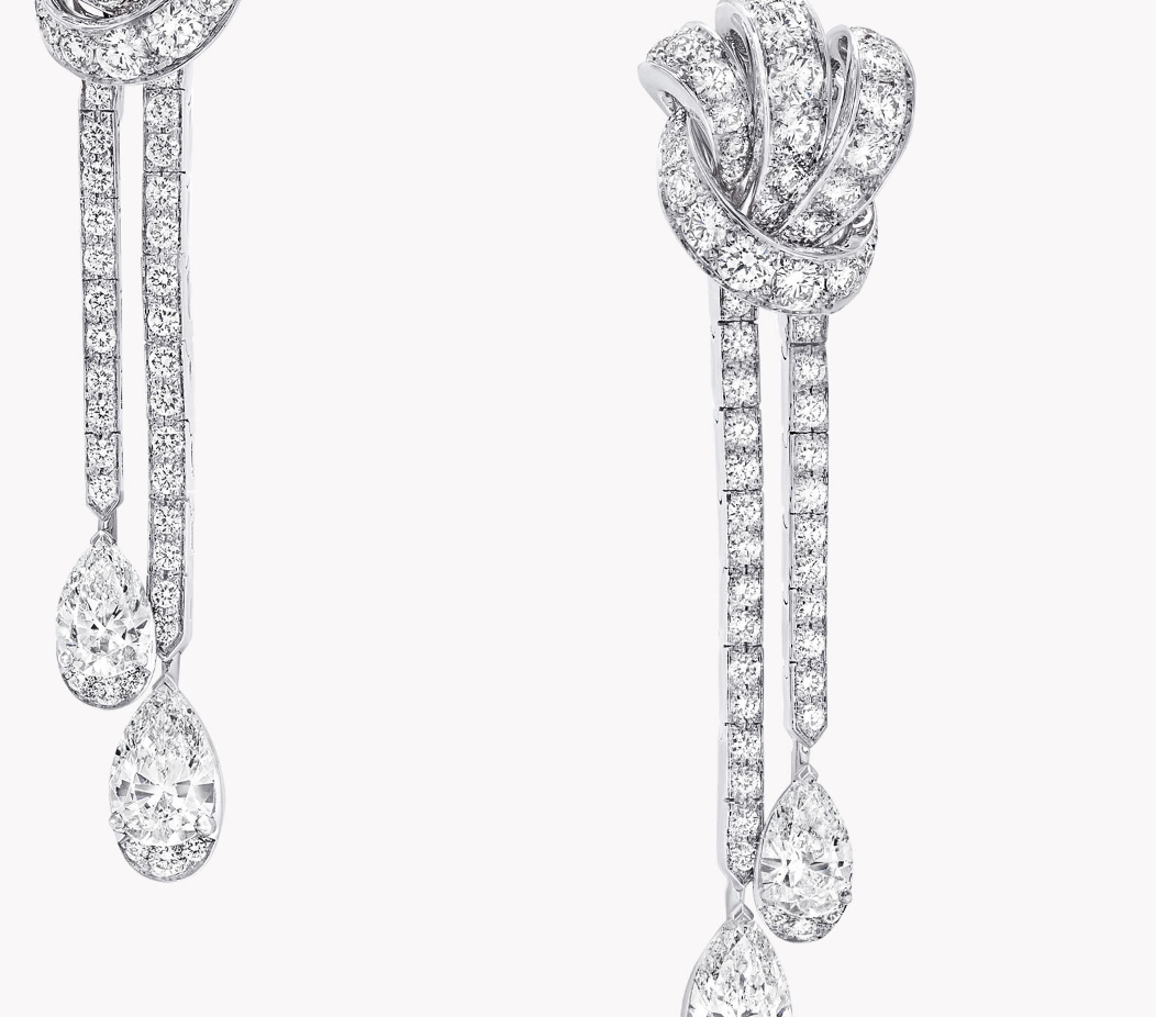 GLF-RGE1400 bow knot stone earrings