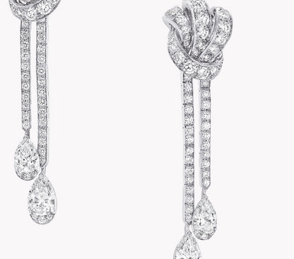 GLF-RGE1400 bow knot stone earrings