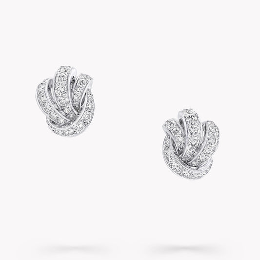 GLF-RGE1408 bow knot stone earrings