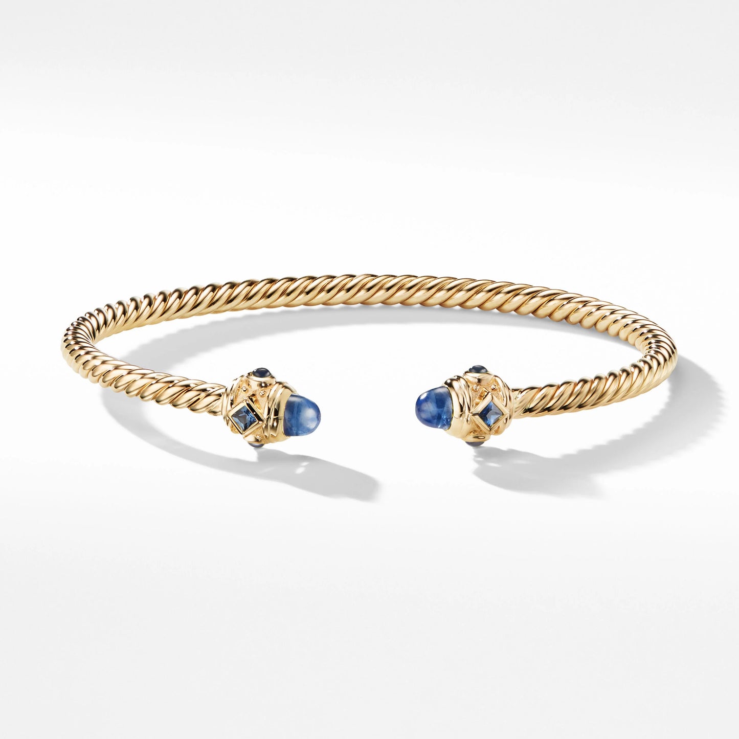 DWYM-B13743 color twisted rope round wave ball full diamond open bracelet 16#