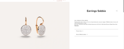 BMLD-POB2041 Round Dense Stone Cake Ear Hook