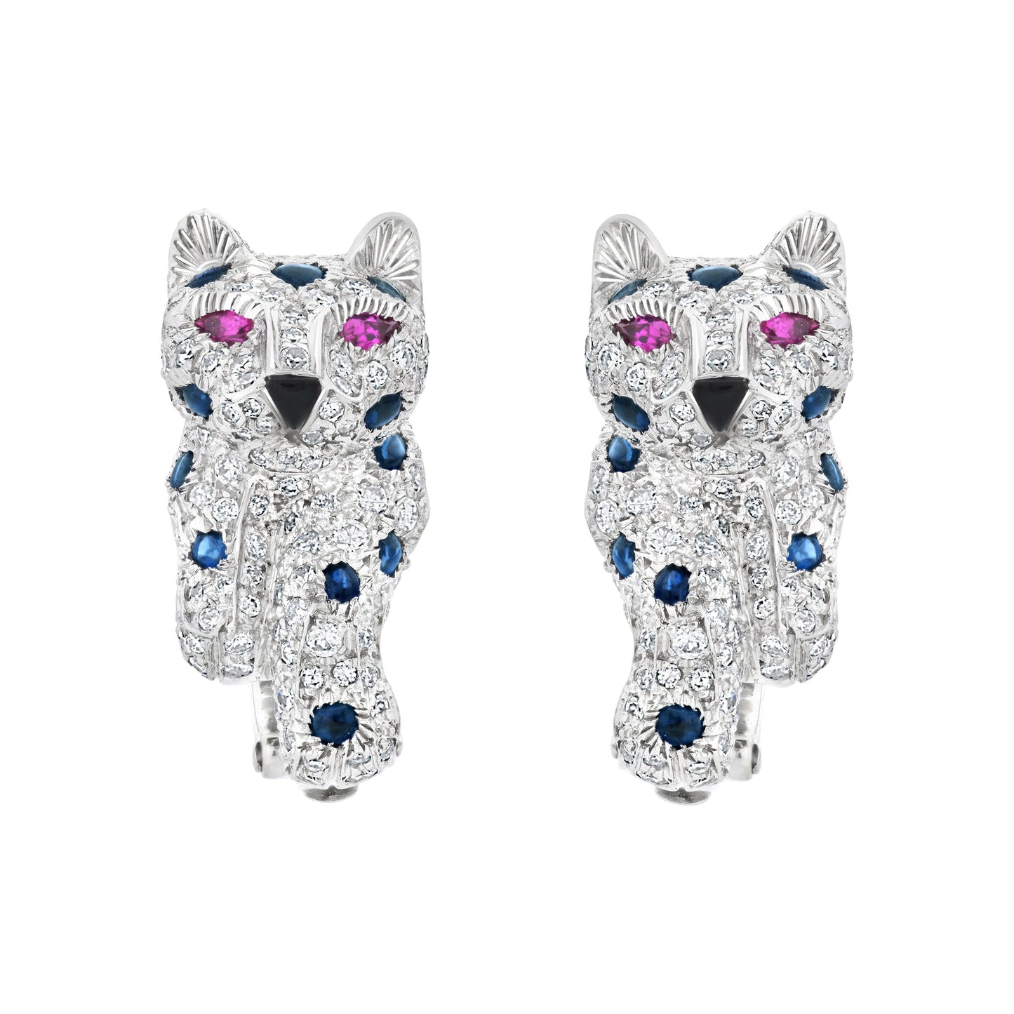 KDY-RT71589 double-footed leopard earrings