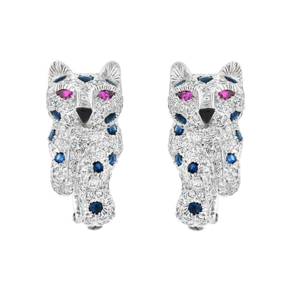 KDY-RT71589 double-footed leopard earrings