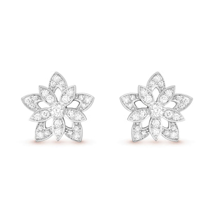 VCARP0ZV00 12mm five-leaf marquise earrings