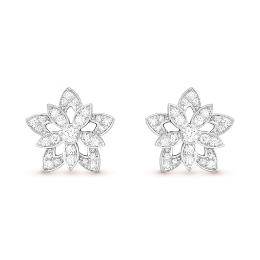 VCARP0ZV00 12mm five-leaf marquise earrings