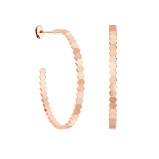 SM-085446 Honeycomb Earrings C-Shaped Earrings