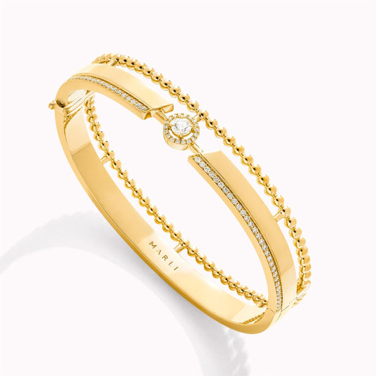 MARLI-ROCK-B11 beaded stone bracelet