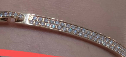 SM-083554 Slash Bracelet Half Full Diamond 17#