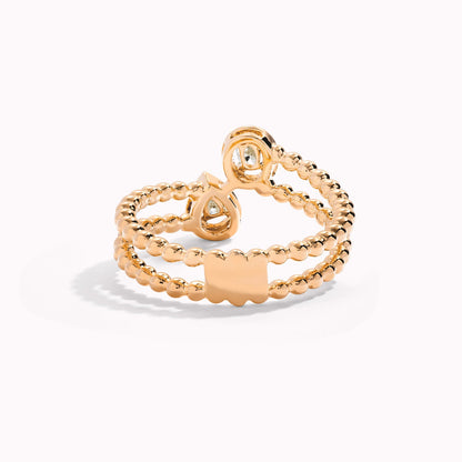 ML-ROCK-R11 bead drop egg-shaped ring 11#