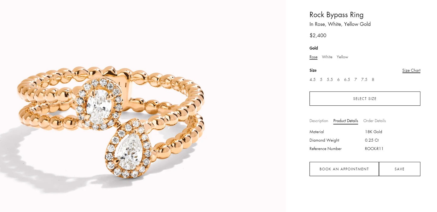 ML-ROCK-R11 bead drop egg-shaped ring 11#
