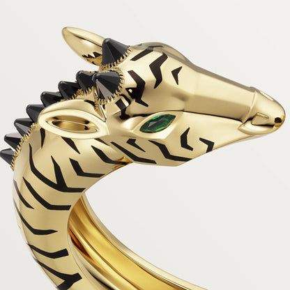 KDY-H6038815 Leopard Giraffe Double Headed Open Bracelet 17#