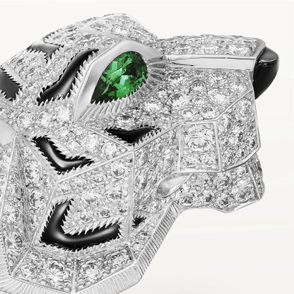 KDY-H6038216 Tiger Giraffe Double Headed Bracelet Full of Diamonds 17#