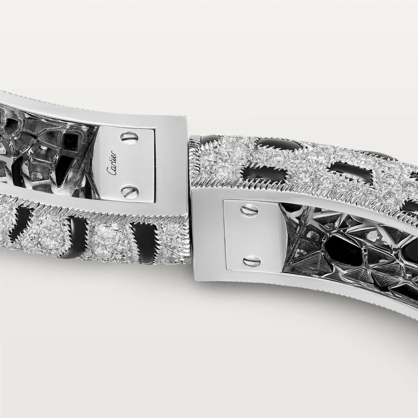 KDY-H6038216 Tiger Giraffe Double Headed Bracelet Full of Diamonds 17#