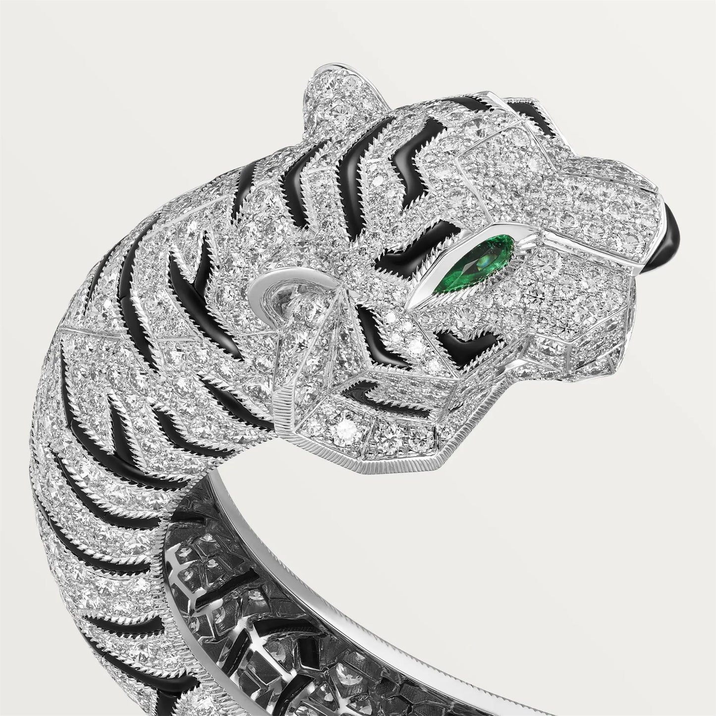 KDY-H6038216 Tiger Giraffe Double Headed Bracelet Full of Diamonds 17#
