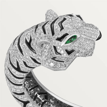 KDY-H6038216 Tiger Giraffe Double Headed Bracelet Full of Diamonds 17#