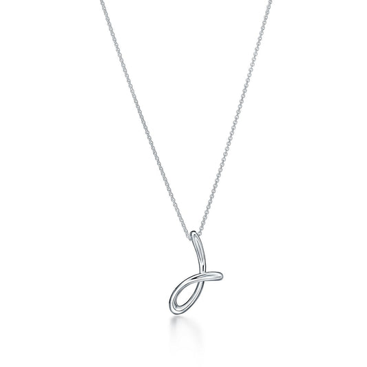 TIF-60020534 light gold letter J pendant