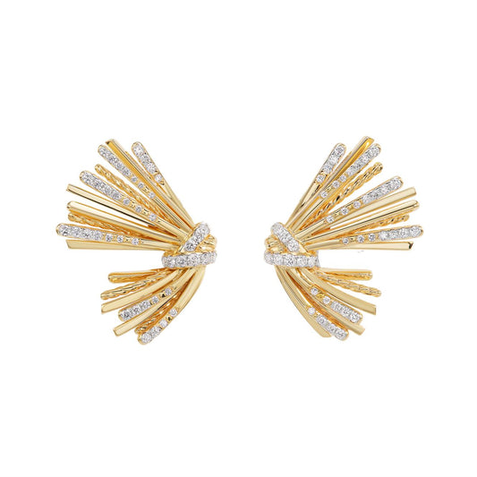 DWYM-E16850D88ADI wheat ear twisted rope long earrings