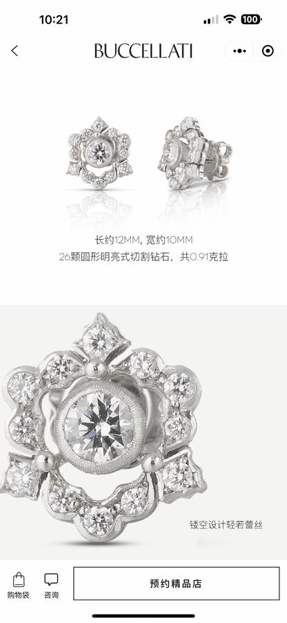 BQLT-JAUEAR016180包镶水波边围石耳环耳钉