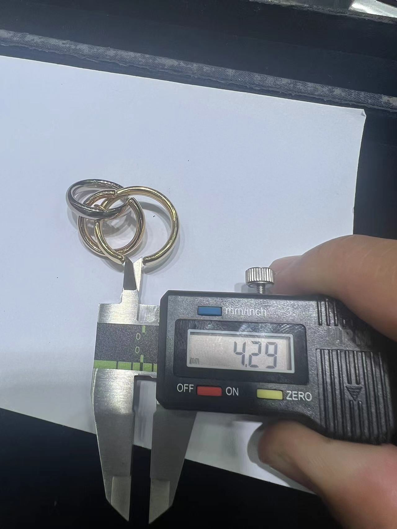 KDY-B8301480单边分色三环耳骨夹一款多戴耳环