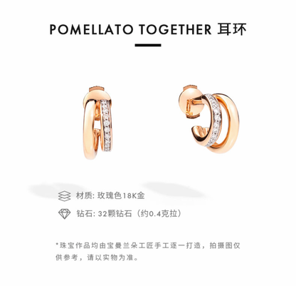 BMLD-POB8111 C-shaped arc earrings