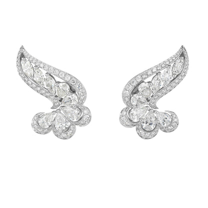 XB-32329 pear-shaped diamond water drop horse eye earrings