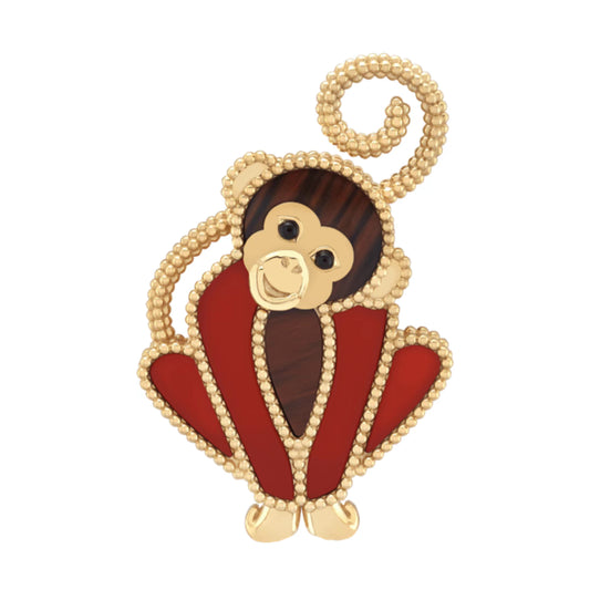 VCARP7UL00 monkey brooch