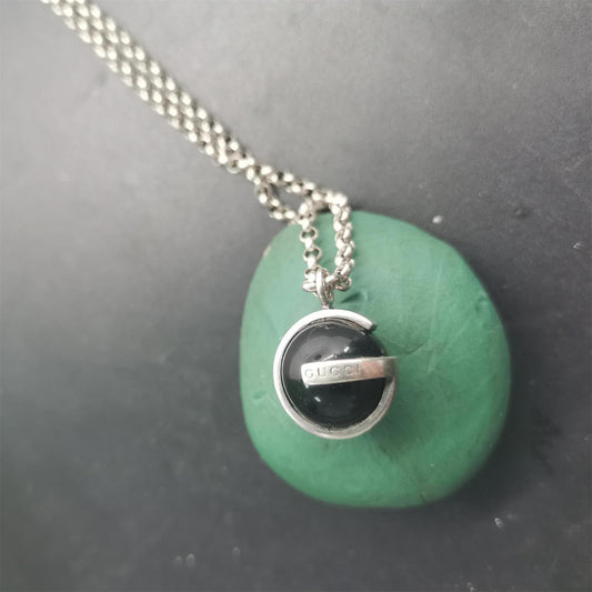 GC-417741 Black Onyx Ball G-shaped Pendant Customer Version