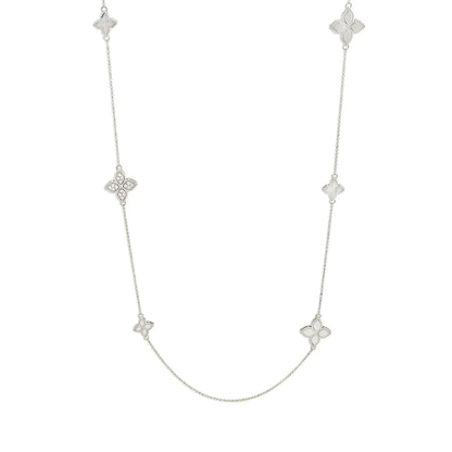 LBT-ADR7770649扭绳四叶草镂空镶钻10花项链